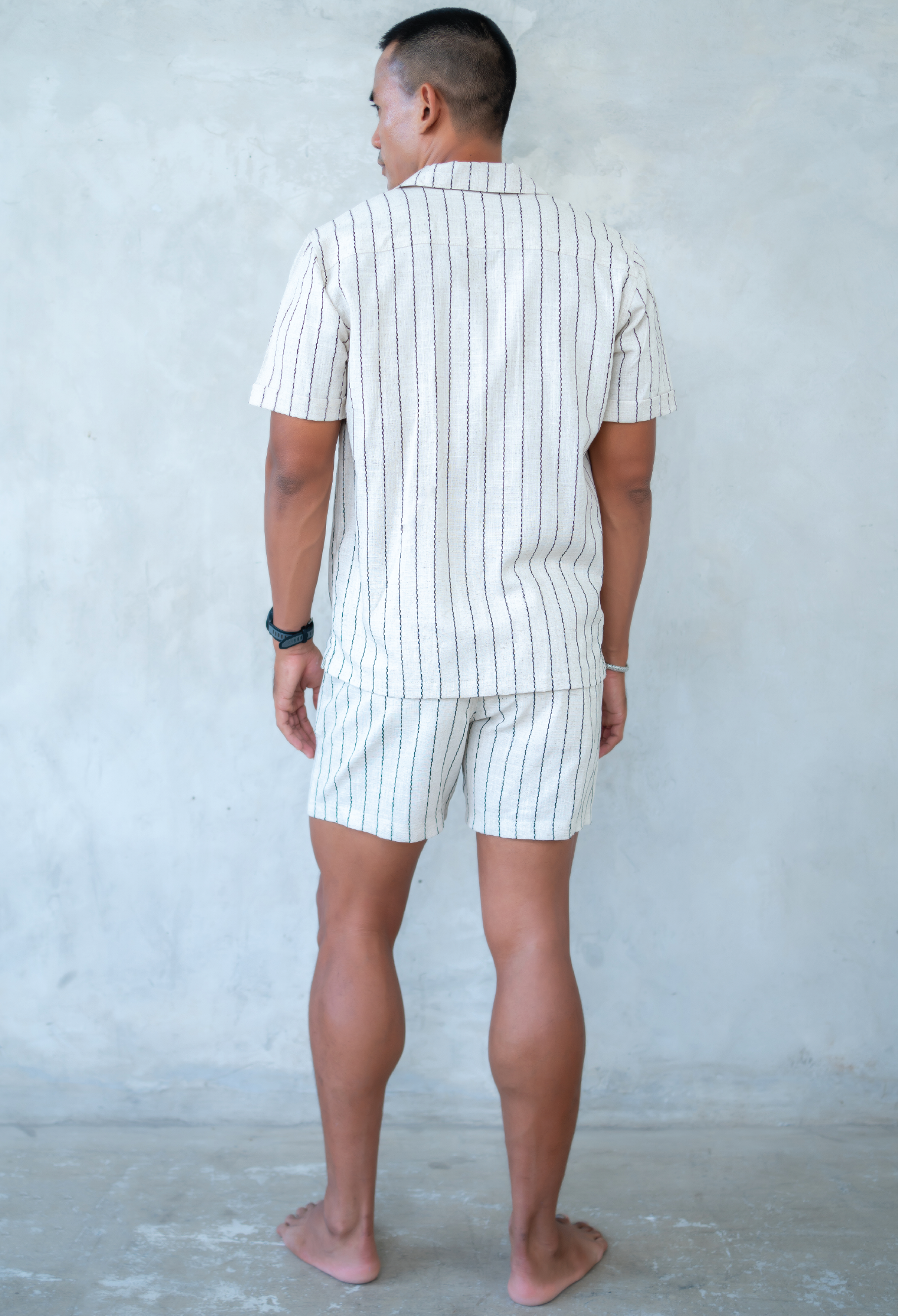 Shirt Pano Natural Stripes Black