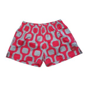 CITY B**CH SWIMSHORT DYNAMIC ROUNDED RED